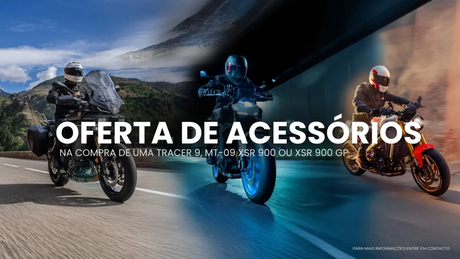 Campanha oferta de acessórios Yamaha MT-09, Tracer 9 e XSR 900